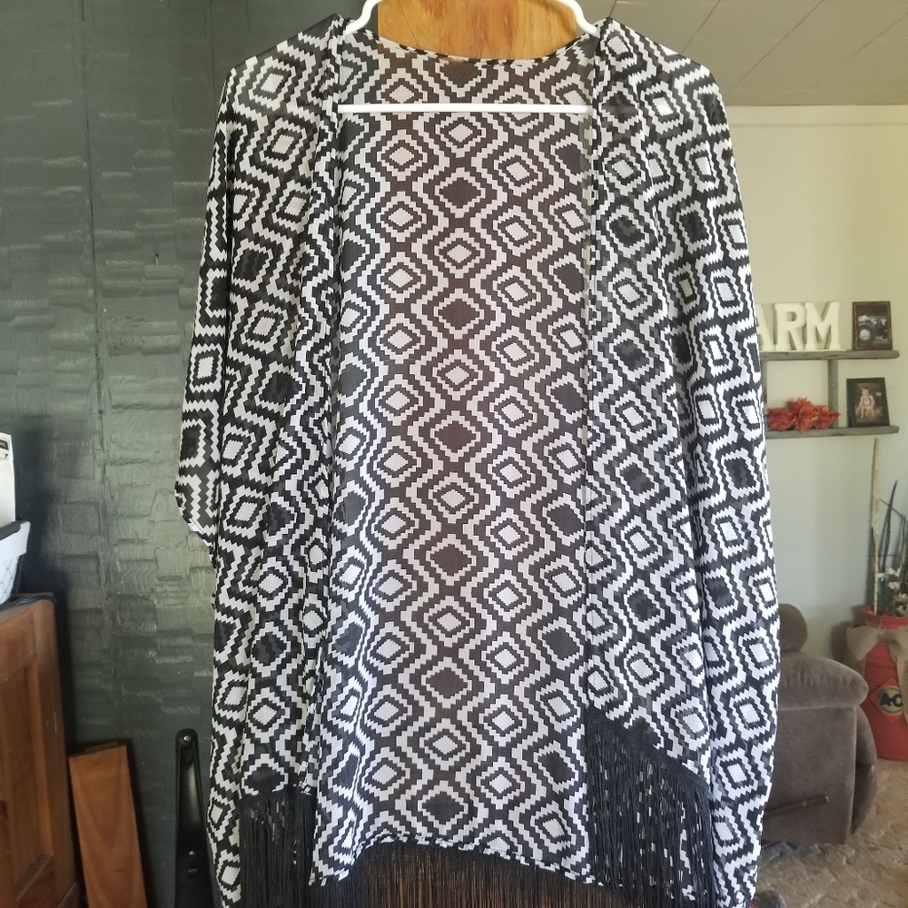 Sold!!!!!! Fringe kimono